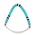 Thomas Sabo Silver Love Bridge Simulated Turquoise Bead Bracelet