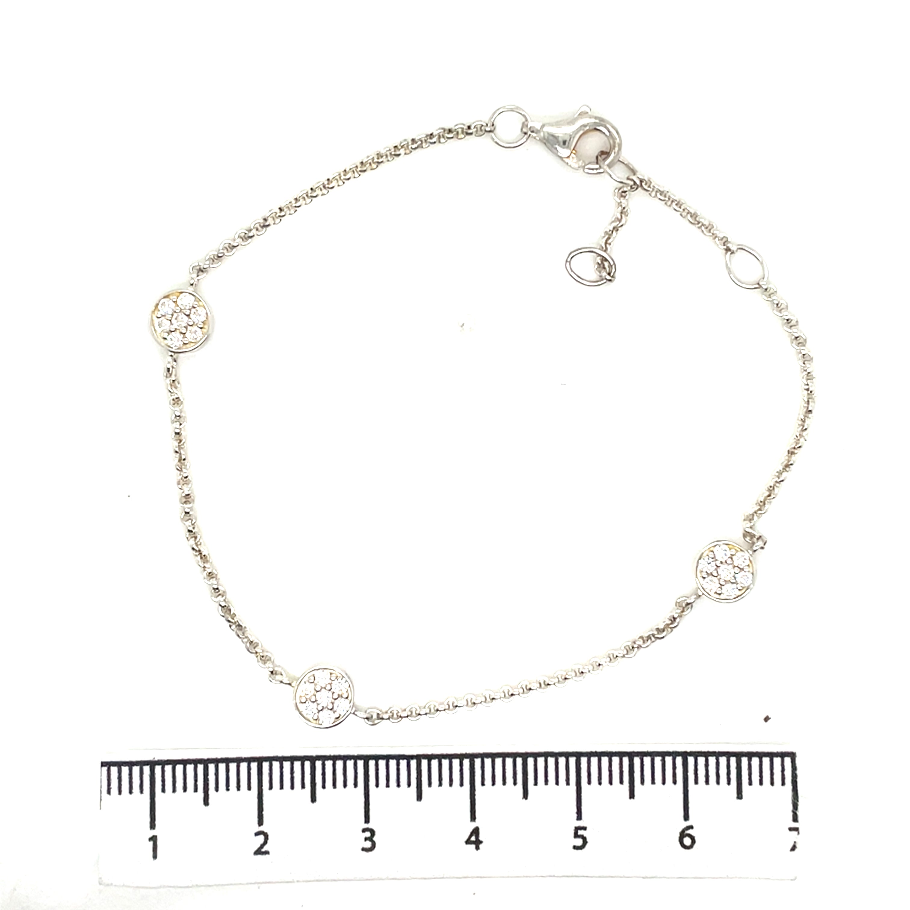 Thomas Sabo Silver Multi Cubic Zirconia Disc Bracelet