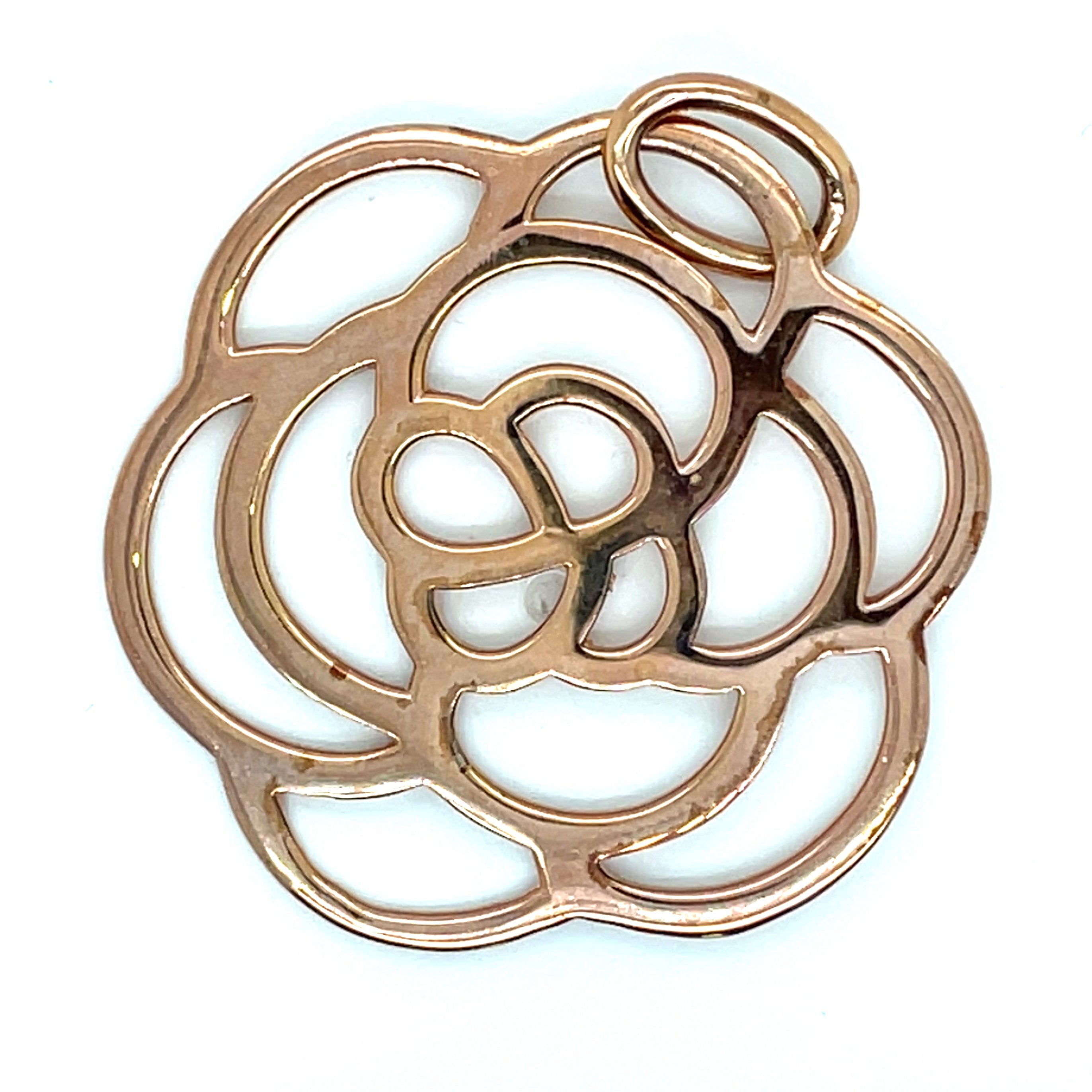 Thomas Sabo Silver Rose Gold Plated Flower Pendant