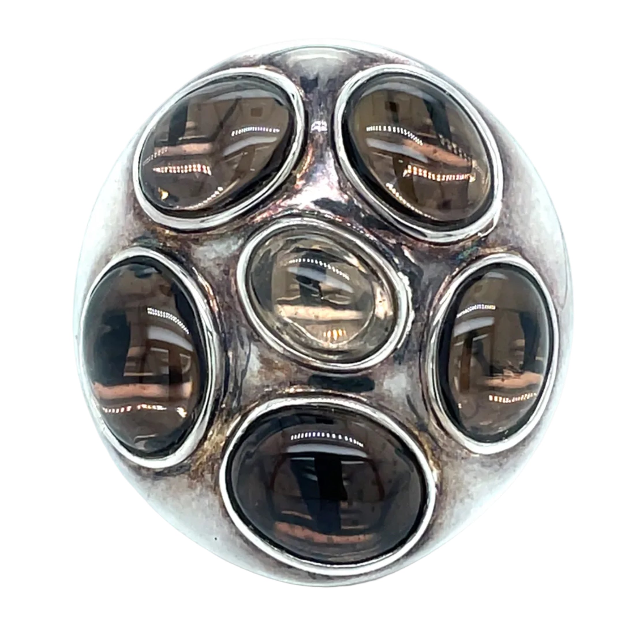 Thomas Sabo Sterling Silver Smoky Quartz Ring (edit photos)