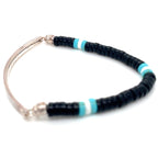 Thomas Sabo Silver Love Bridge Black Obsidian Bead Bracelet