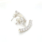 Thomas Sabo Silver Cubic Zirconia Bar Jacket Stud Earrings