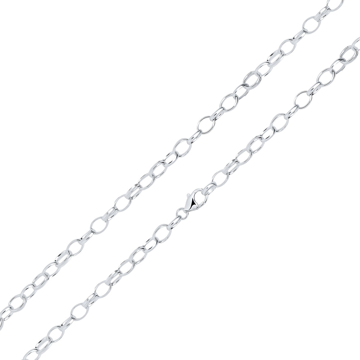 Silver 6x9mm Oval Belcher 1