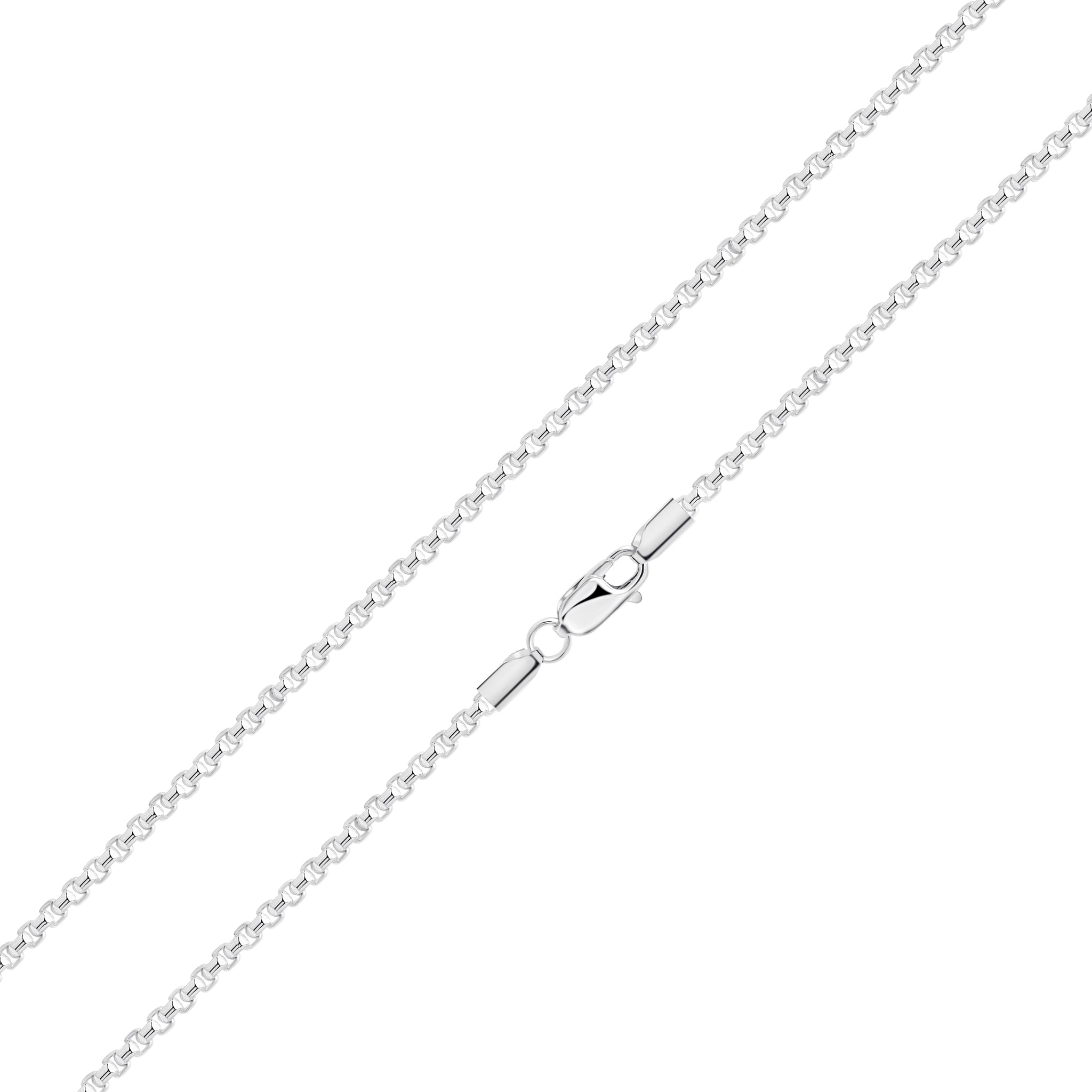 Silver Rounded Box Belcher 3mm 1
