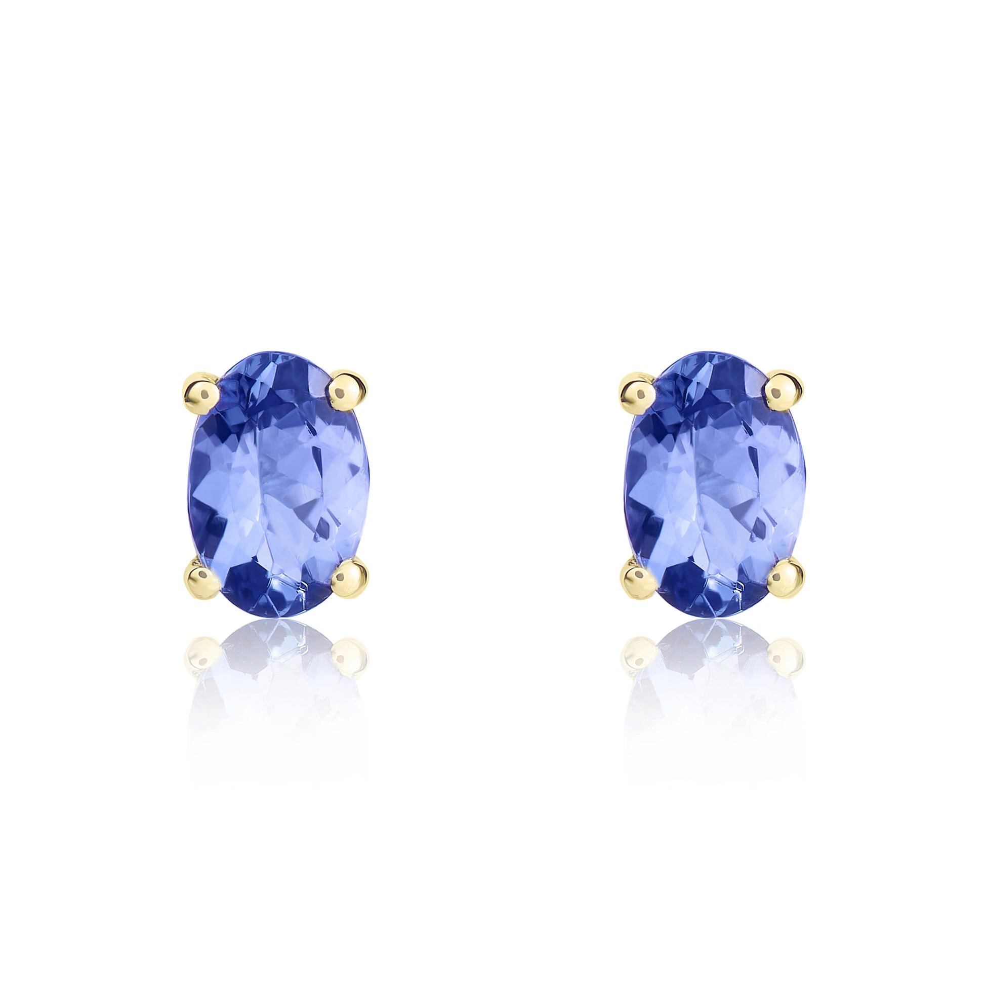 9ct Yellow Gold 6x4 Oval Tanzanite Er Claw