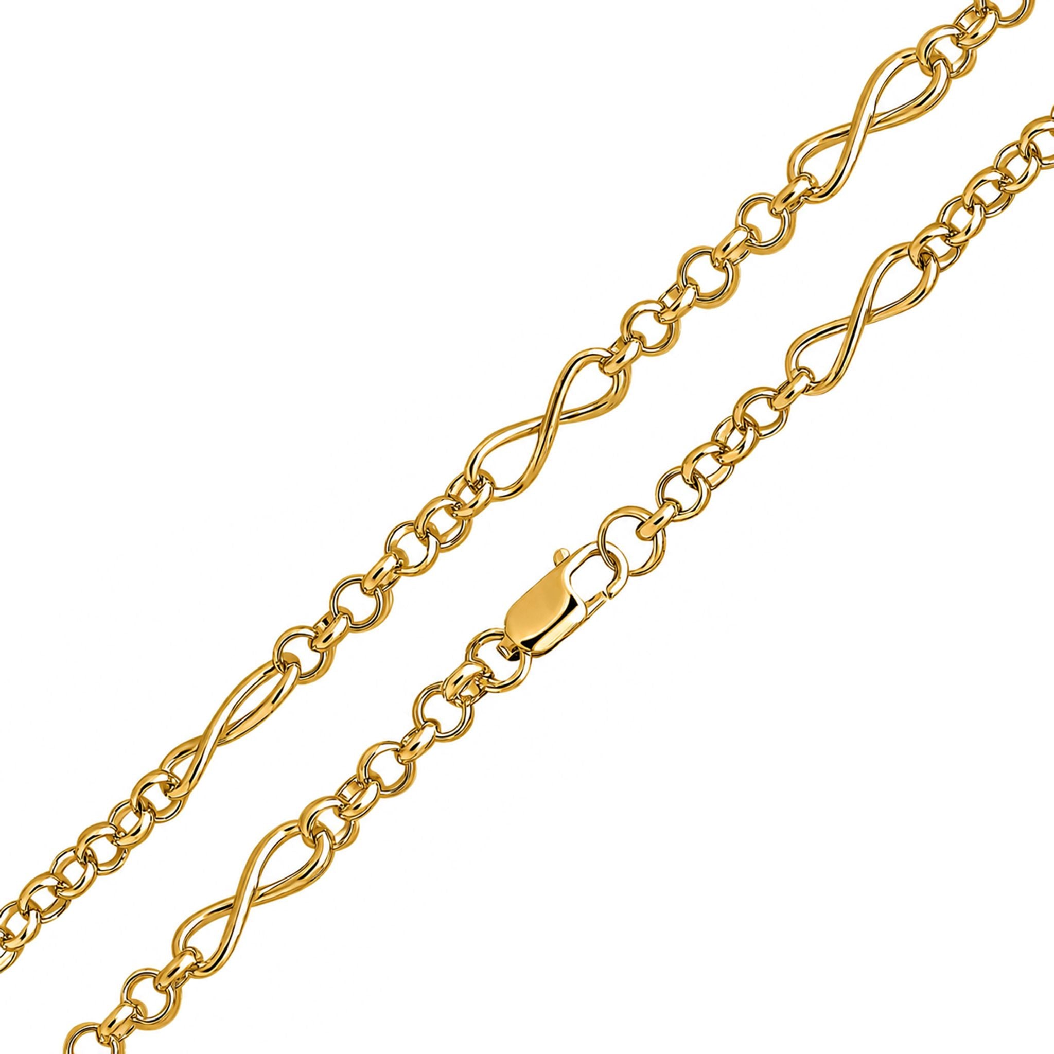18ct Vermeil 6.3mm Infinity Belcher
