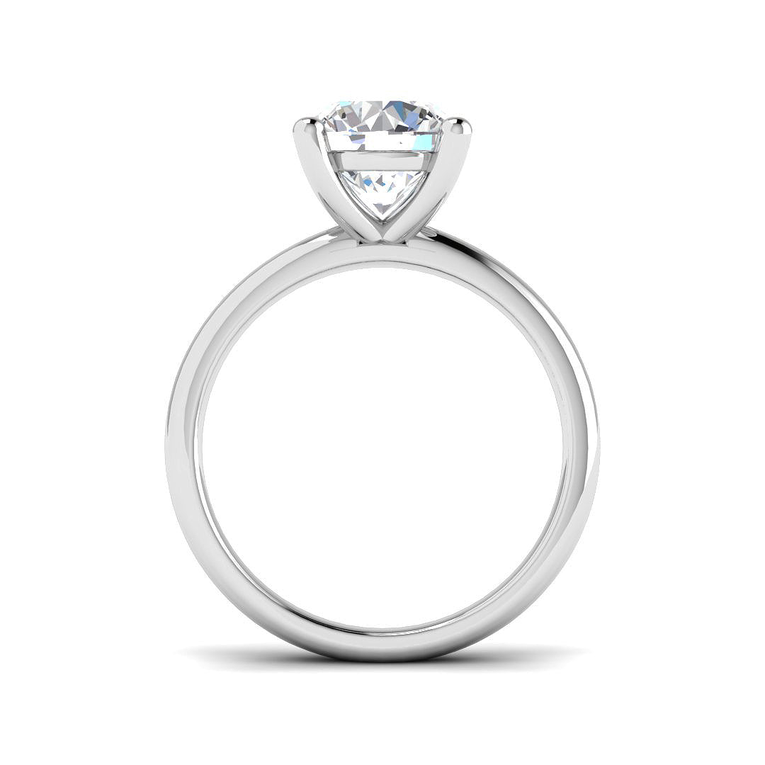 Platinum Round Diamond Ring 2