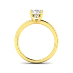9ct Yellow Gold Oval Lab Grown Diamond Ring 2