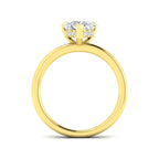 9ct Yellow Gold Heart Lab Grown Diamond Ring 2