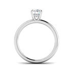 9ct White Gold Round Lab Grown Diamond Ring 2