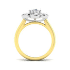 9ct Two Tone Round Lab Grown Diamond Ring 2