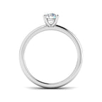9ct White Gold Round Lab Grown Diamond Ring 2