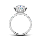 Platinum Radiant Lab Grown Diamond Ring 2