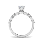 Platinum Marquise Lab Grown Diamond Ring 2