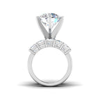 9ct White Gold Princess Lab Grown Diamond Ring 2