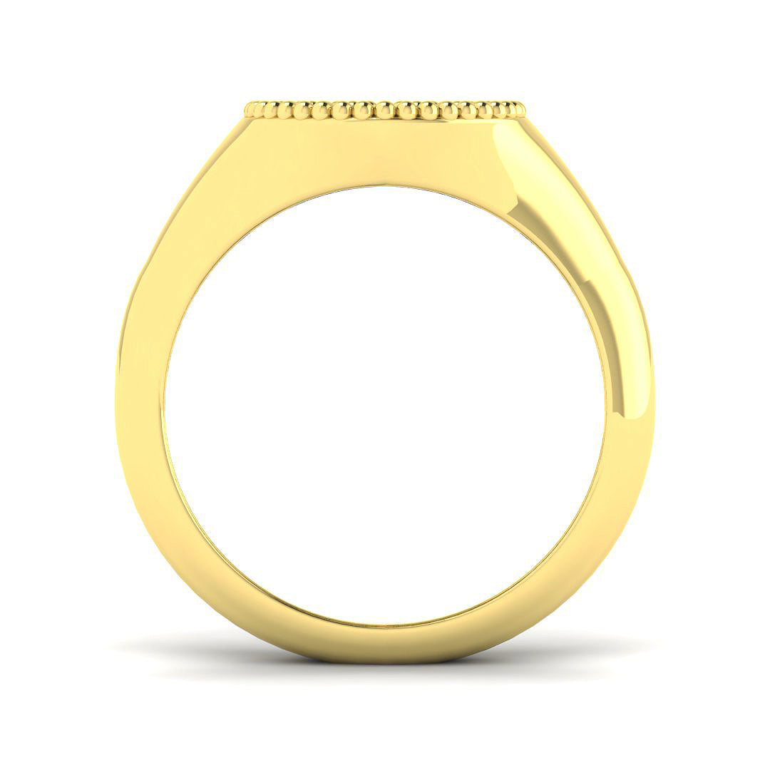 9ct Yellow Gold Round Lab Grown Diamond Ring 2