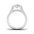 Platinum Round Lab Grown Diamond Ring 2