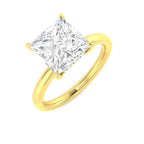 9ct Yellow Gold Princess Lab Grown Diamond Ring 1