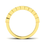 9ct Yellow Gold Emerald Cut Lab Grown Diamond Ring 2