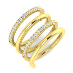 9ct Yellow Gold Round Lab Grown Diamond Ring 1