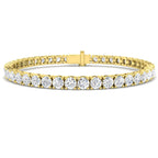 18ct Yellow Gold Round Lab Grown Diamond Bracelet 1