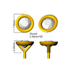 18ct Yellow Gold Round Lab Grown Diamond Earrings 2