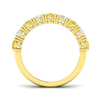 9ct Yellow Gold Oval Lab Grown Diamond and Lab Yellow Diamond Ring 2
