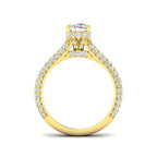 9ct Yellow Gold Round Lab Grown Diamond Ring 2