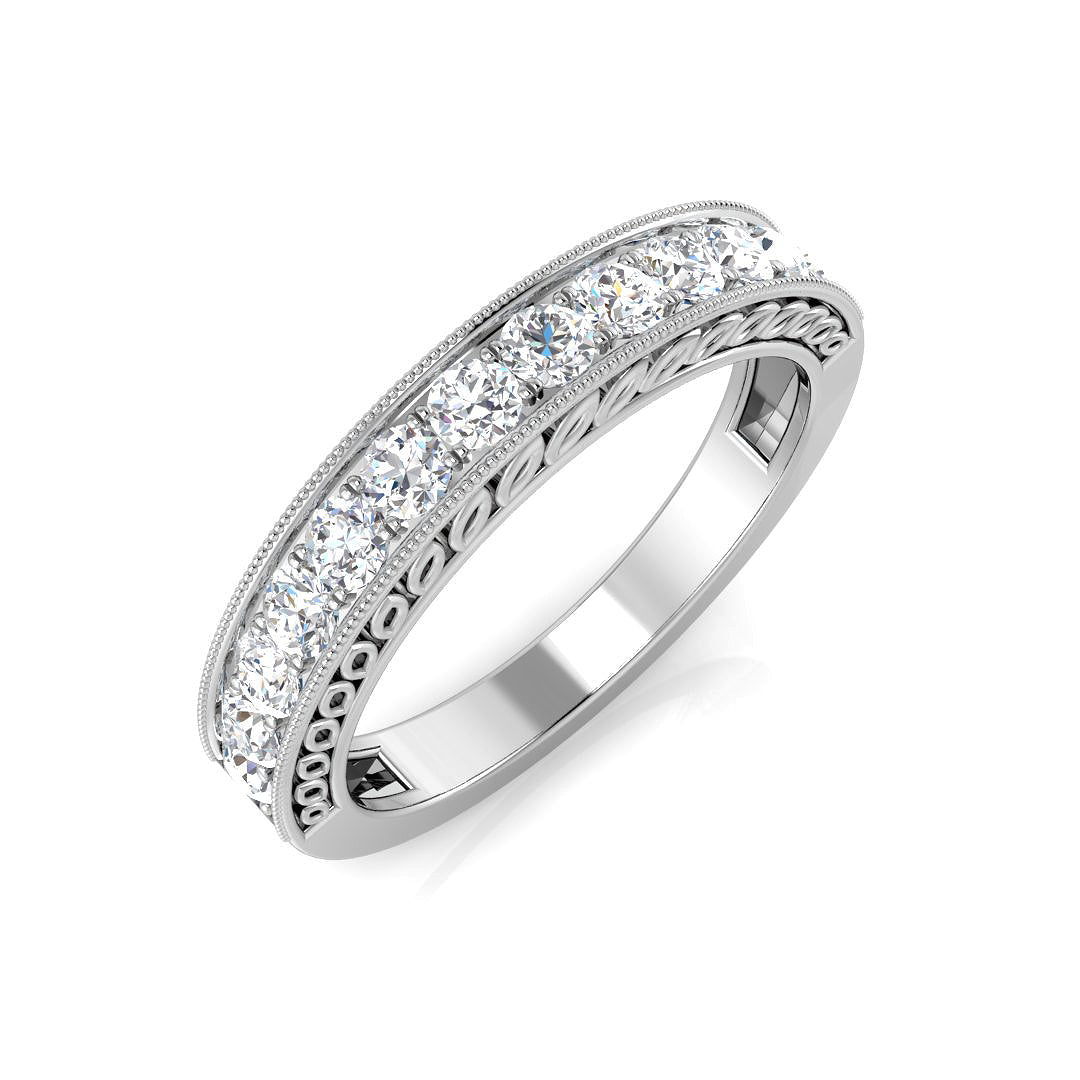18ct White Gold Round Diamond Ring 1