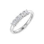 9ct White Gold Round Diamond Ring 1