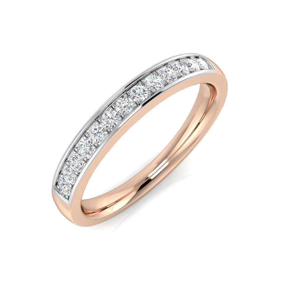 18ct Rose Gold Round Diamond Ring 1