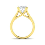 9ct Yellow Gold Round Lab Grown Diamond Ring 2