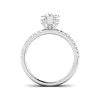 9ct White Gold Marquise Lab Grown Diamond Ring 2