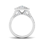 Platinum Cushion Lab Grown Diamond Ring 2