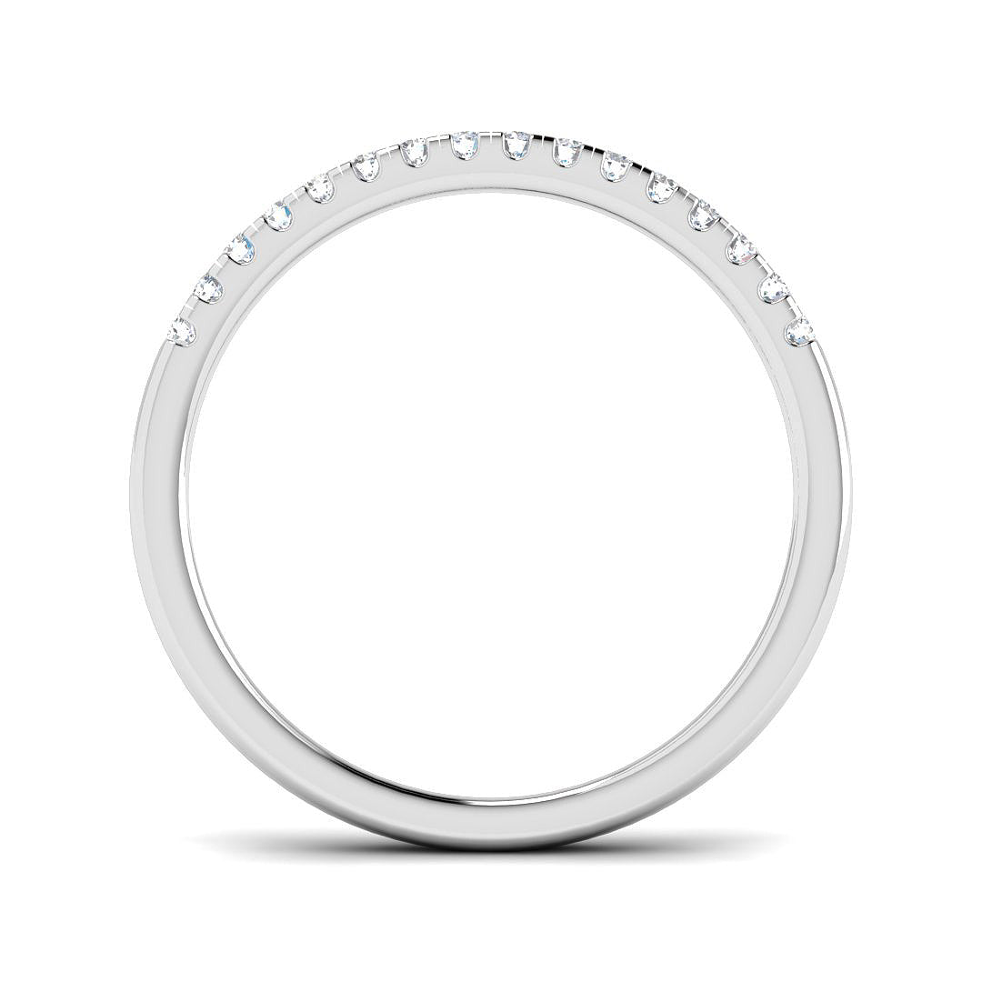 9ct White Gold Round Lab Grown Diamond Ring 2
