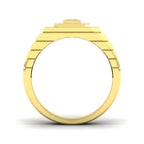 9ct Yellow Gold Round Lab Grown Diamond Ring 2