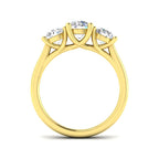 9ct Yellow Gold Round Lab Grown Diamond Ring 2