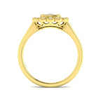 9ct Yellow Gold Cushion Cvd Old Cut Ring 2
