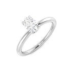 Platinum Oval Diamond Ring 1
