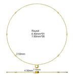 9ct White Gold Round Lab Grown Diamond Necklace 2