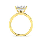 9ct Yellow Gold Pear Lab Grown Diamond Ring 2