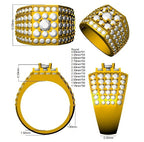 9ct Yellow Gold Round Lab Grown Diamond Ring 3