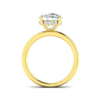 9ct Yellow Gold Round Lab Grown Diamond Ring 2
