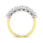 9ct Two Tone Round Cvd Old Cut Ring 2