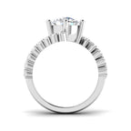 18ct White Gold Round Lab Grown Diamond Ring 2