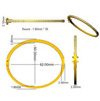 9ct Yellow Gold Round Lab Grown Diamond Bangle 2