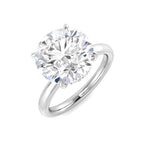 9ct White Gold Round Lab Grown Diamond Ring 1