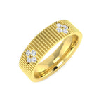 9ct Yellow Gold Round Lab Grown Diamond Ring 1