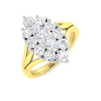 9ct Two Tone Round Lab Grown Diamond Ring 1