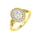 9ct Yellow Gold Oval Lab Grown Diamond Ring 1
